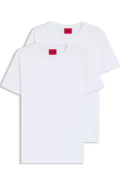 Two-pack of slim-fit T-shirts in stretch cotton