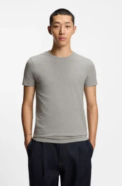 Two-pack of slim-fit T-shirts in stretch cotton