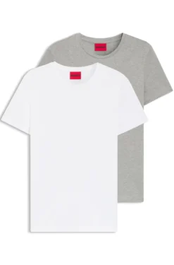 Two-pack of slim-fit T-shirts in stretch cotton
