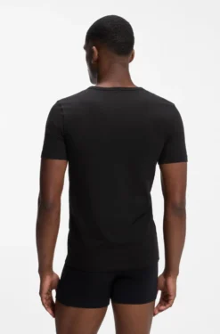 Two-pack of underwear T-shirts in stretch cotton