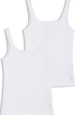 Two-pack of vests in stretch-cotton jersey
