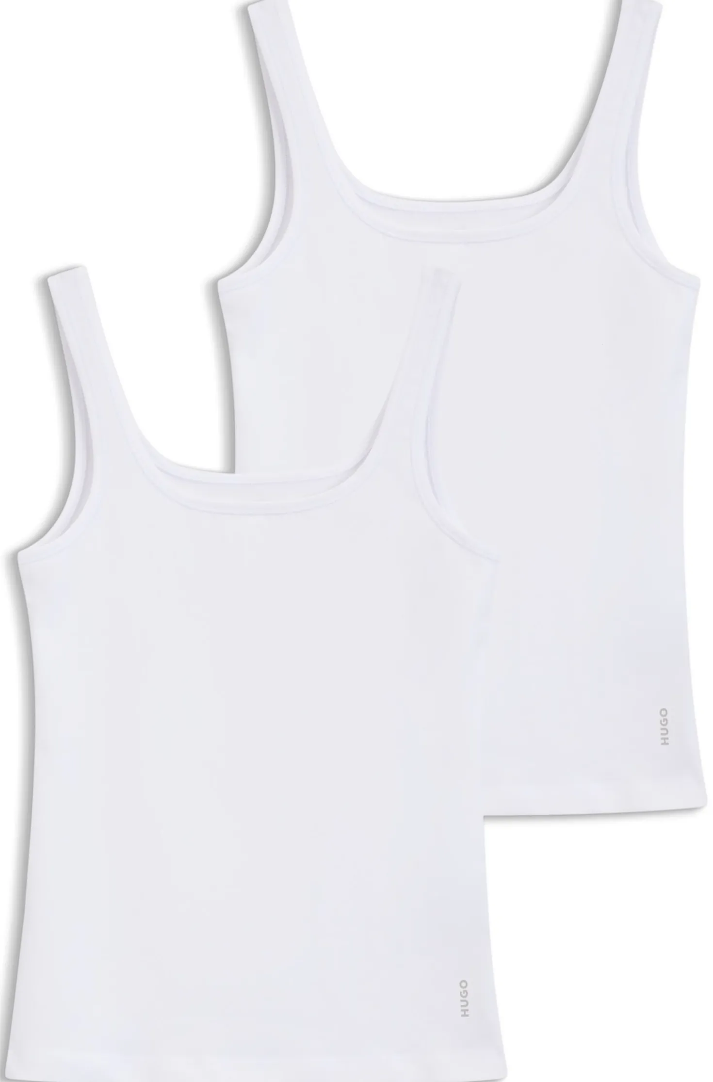 Two-pack of vests in stretch-cotton jersey