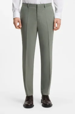 Two-piece extra-slim-fit suit in patterned fabric