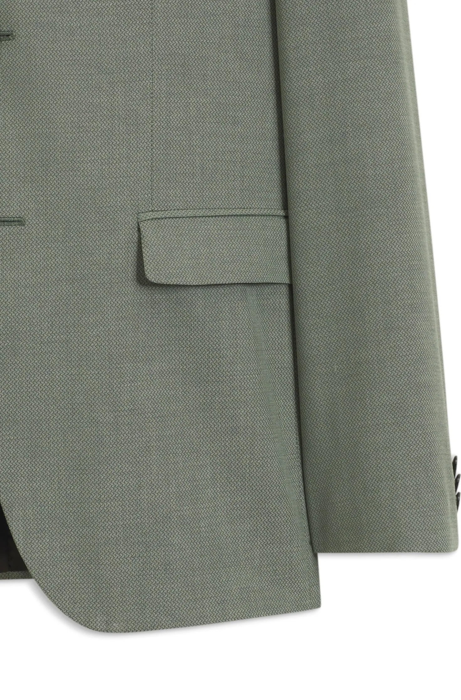Two-piece extra-slim-fit suit in patterned fabric