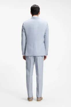 Two-piece regular-fit suit in checked fabric
