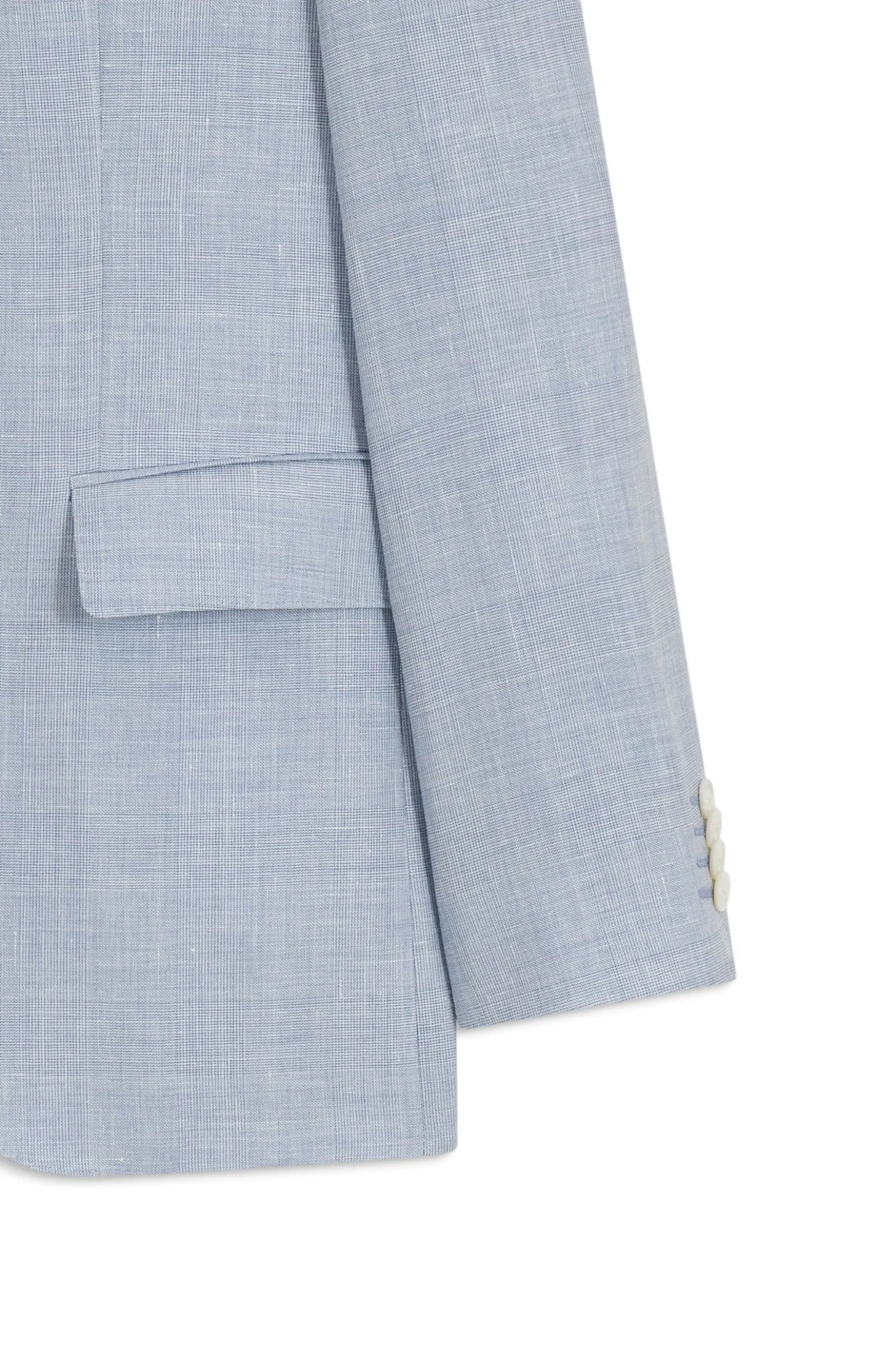 Two-piece regular-fit suit in checked fabric