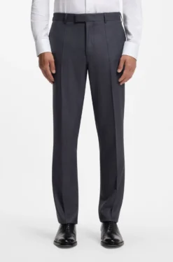 Two-piece regular-fit suit in Italian virgin wool