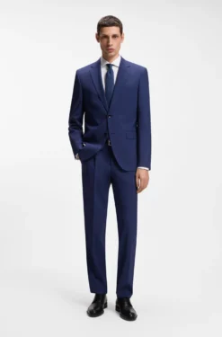 Two-piece regular-fit suit in stretch wool
