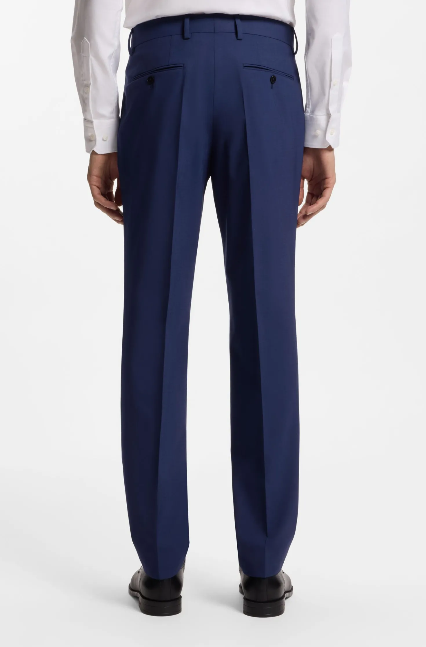 Two-piece regular-fit suit in stretch wool