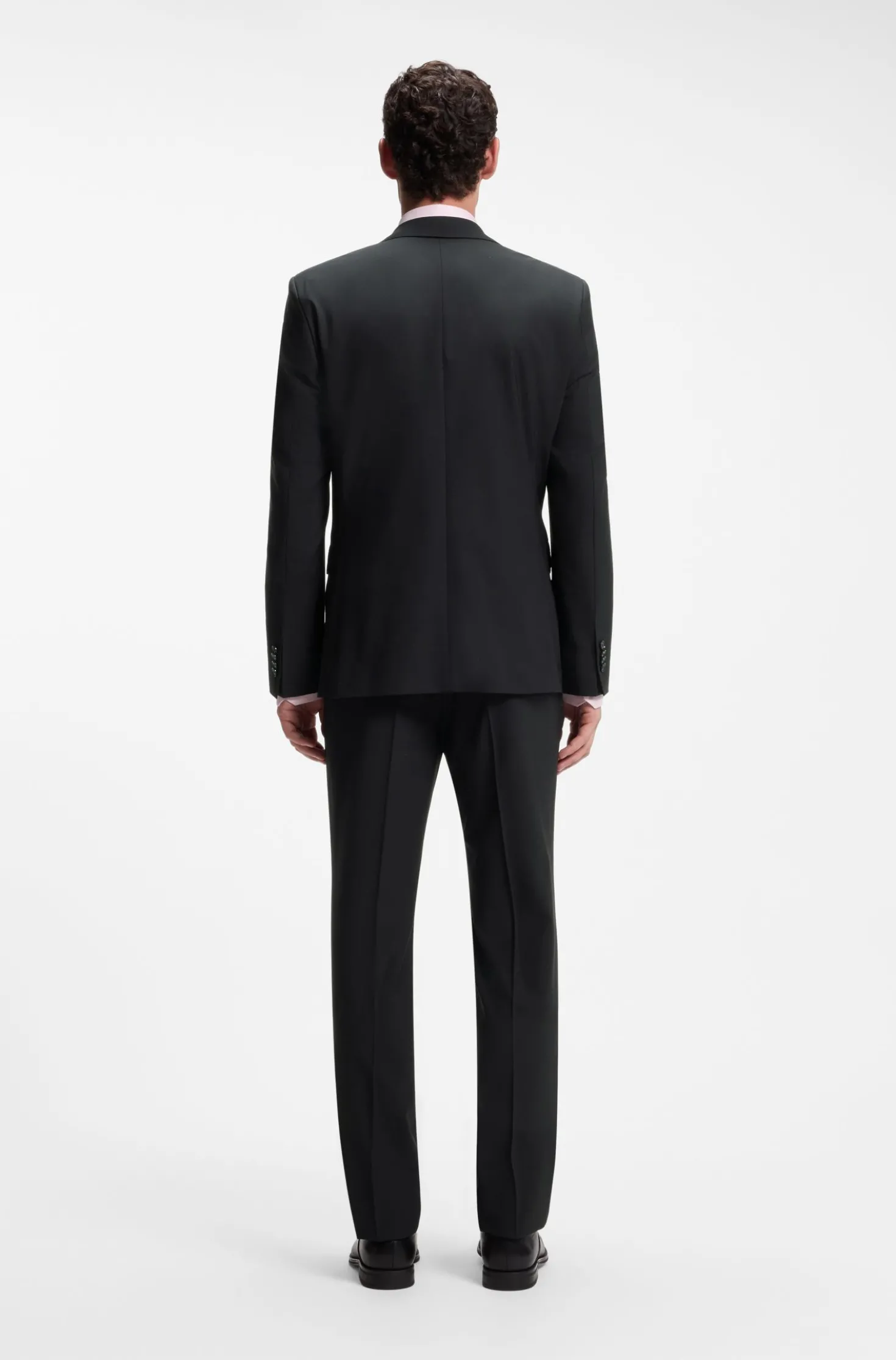 Two-piece regular-fit suit in stretch wool