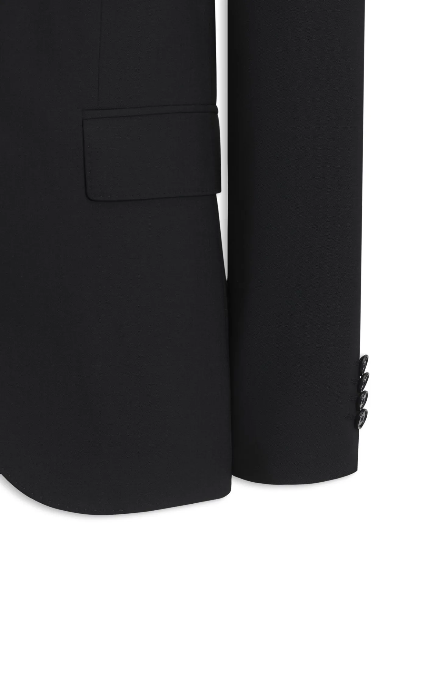 Two-piece regular-fit suit in stretch wool