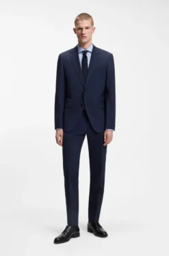 Two-piece regular-fit suit in stretch wool