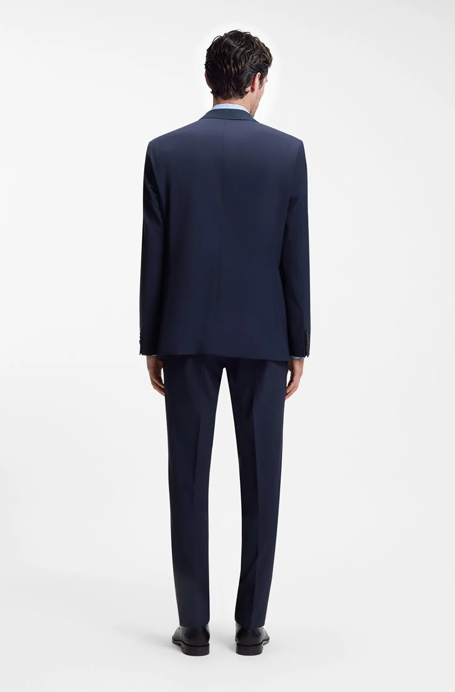 Two-piece regular-fit suit in stretch wool