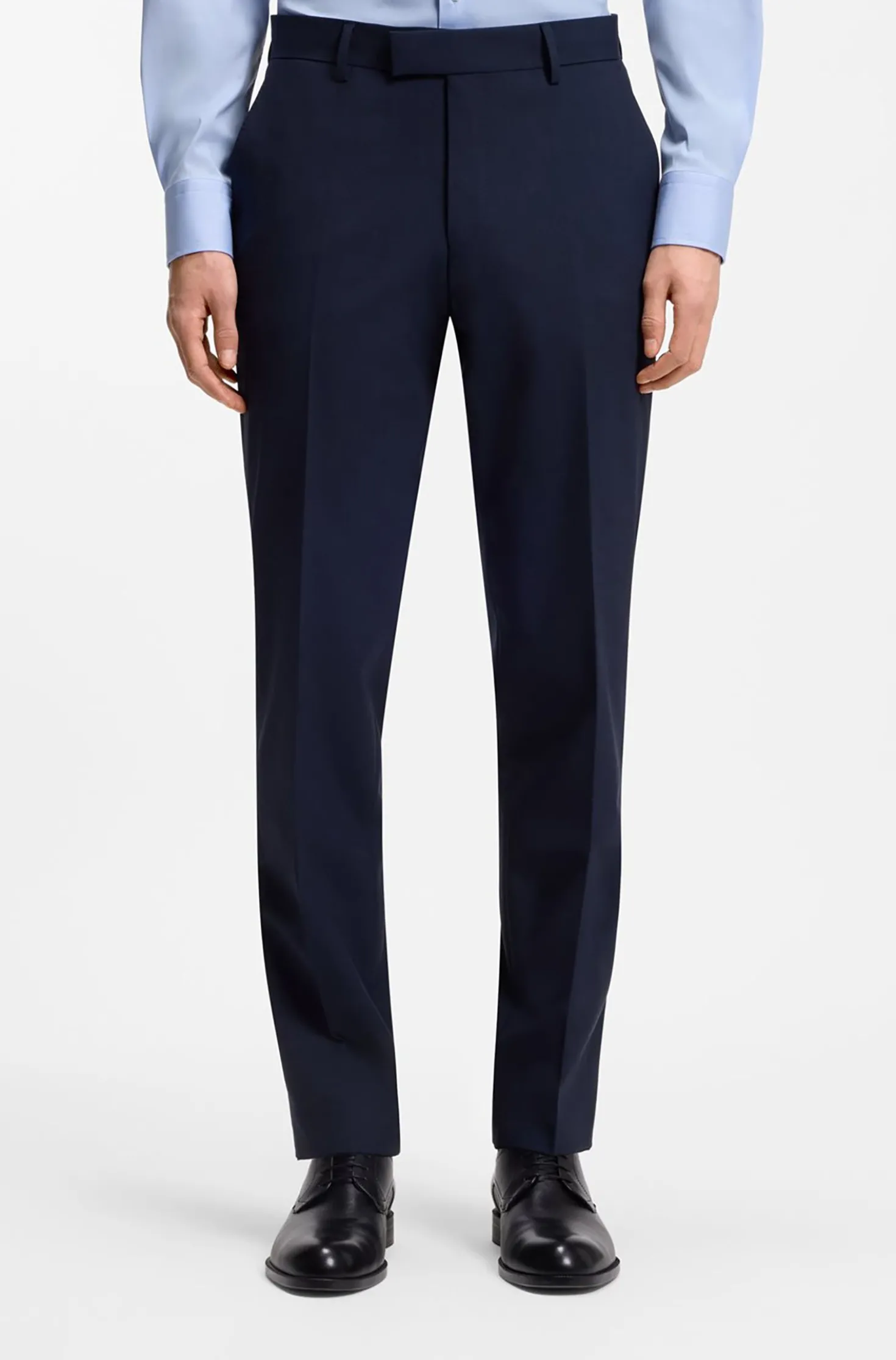 Two-piece regular-fit suit in stretch wool