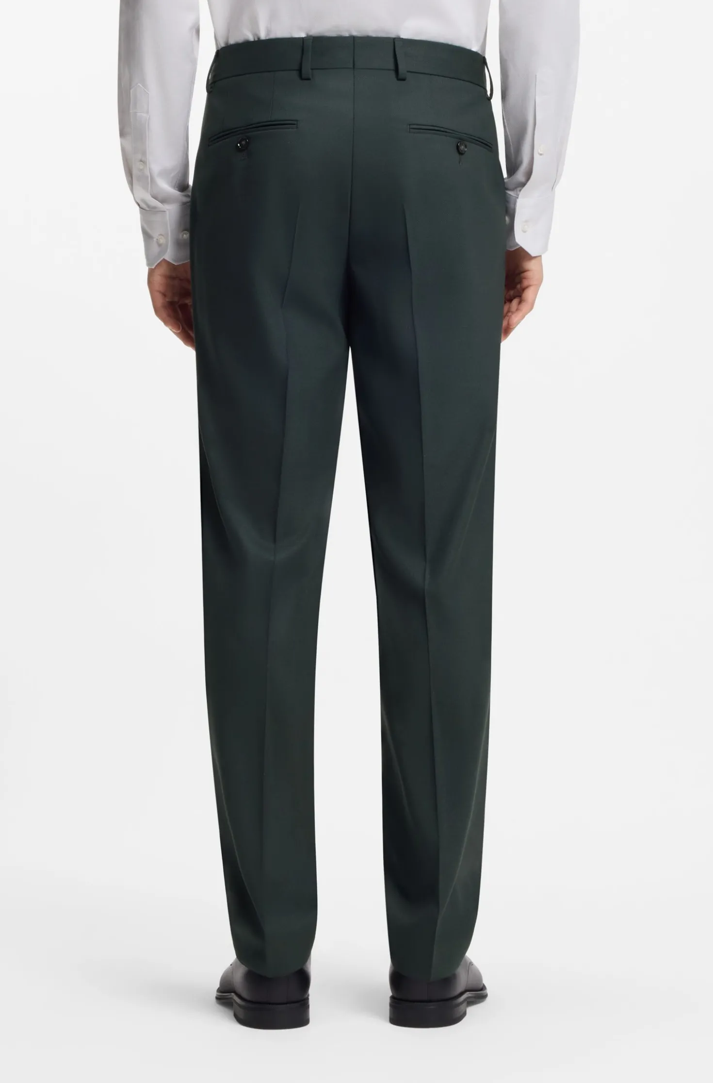 Two-piece regular-fit suit in stretch cloth