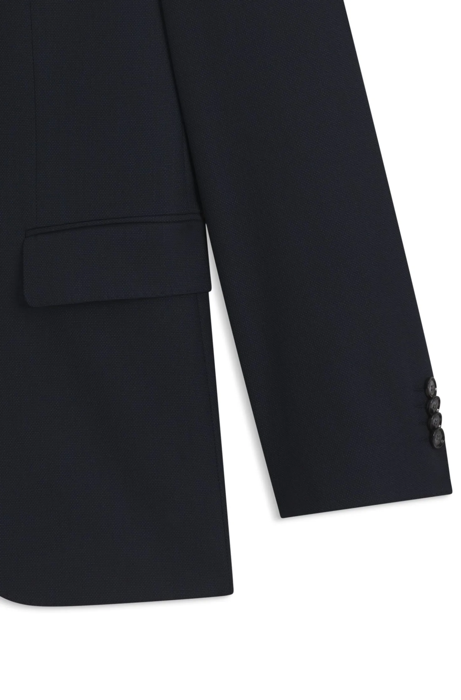 Two-piece regular-fit suit in stretch cloth