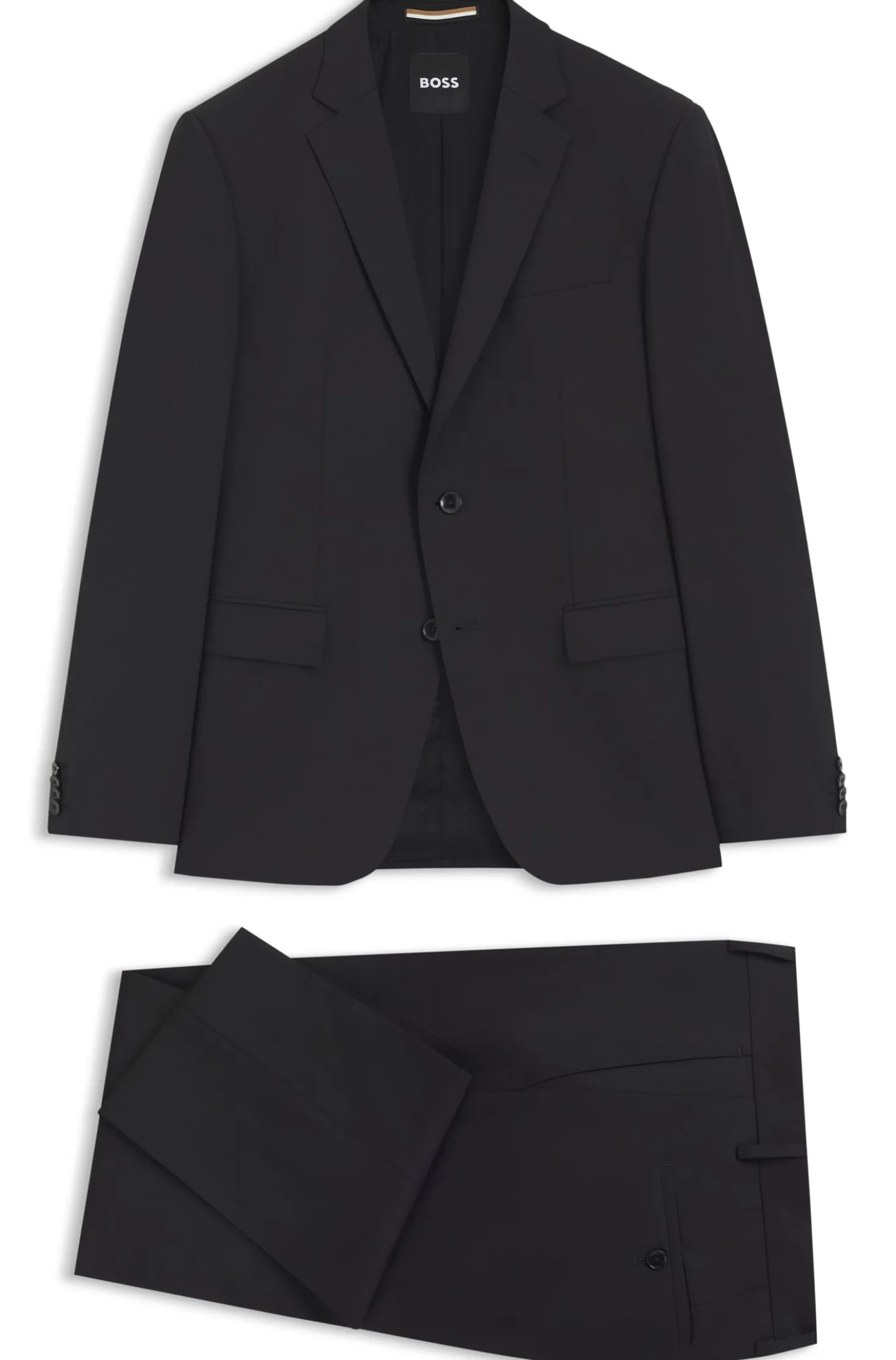 Two-piece slim-fit suit in stretch wool