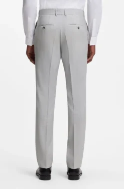 Two-piece slim-fit suit in virgin wool