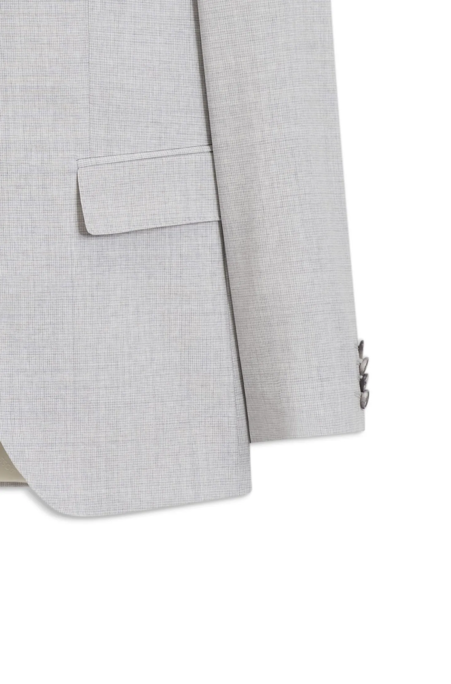 Two-piece slim-fit suit in virgin wool
