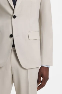 Two-piece slim-fit suit in washable stretch cloth