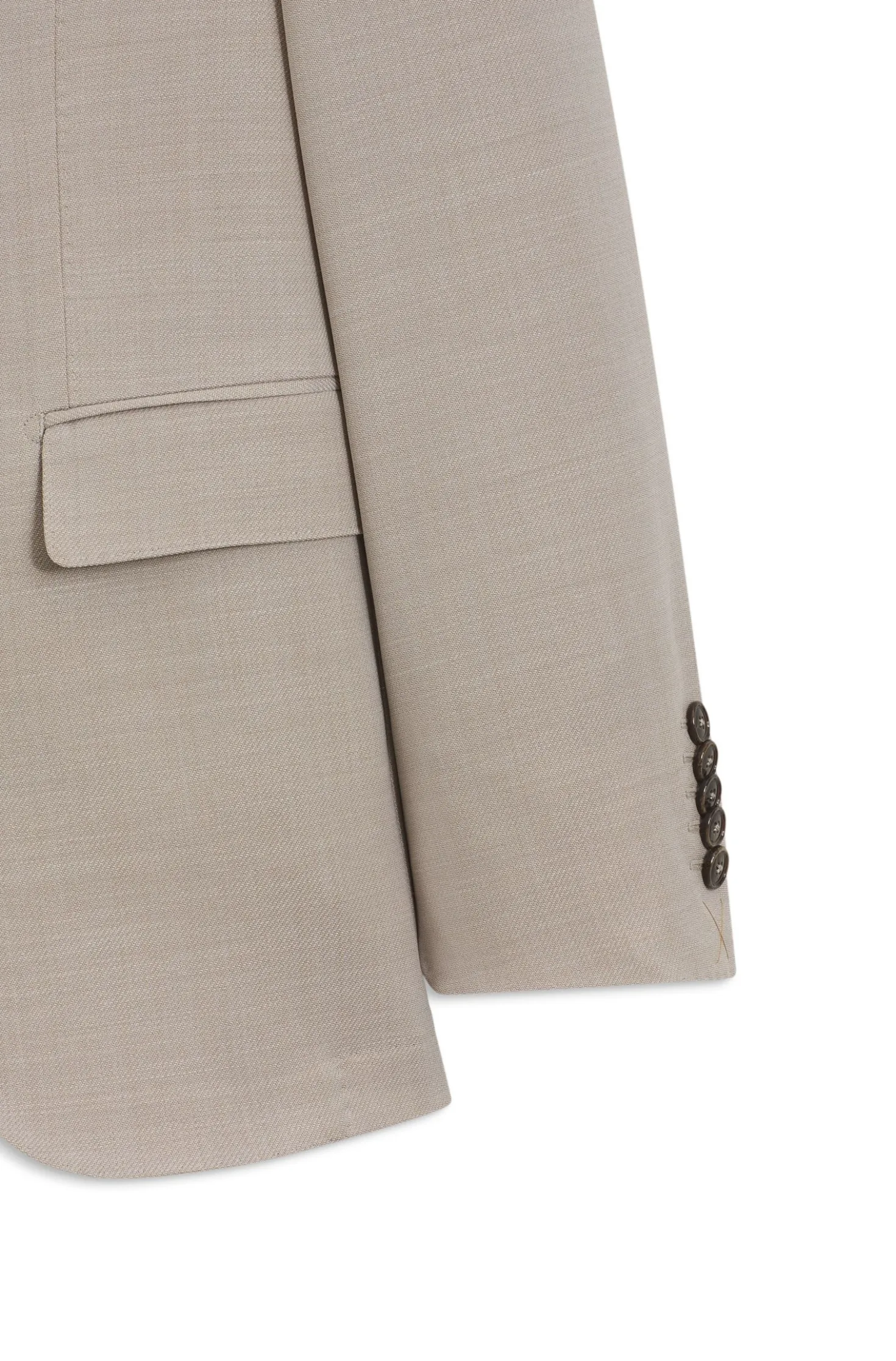 Two-piece slim-fit suit in wool and silk