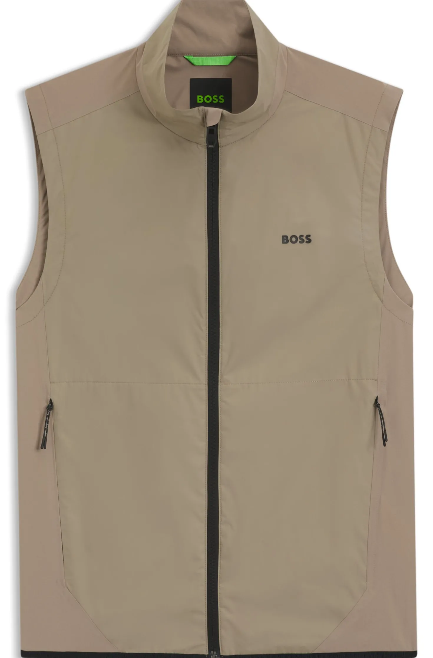 Water-repellent gilet with four-way stretch