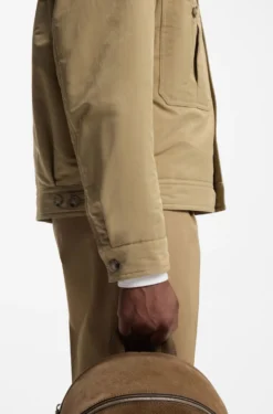 Water-repellent jacket in peached fabric