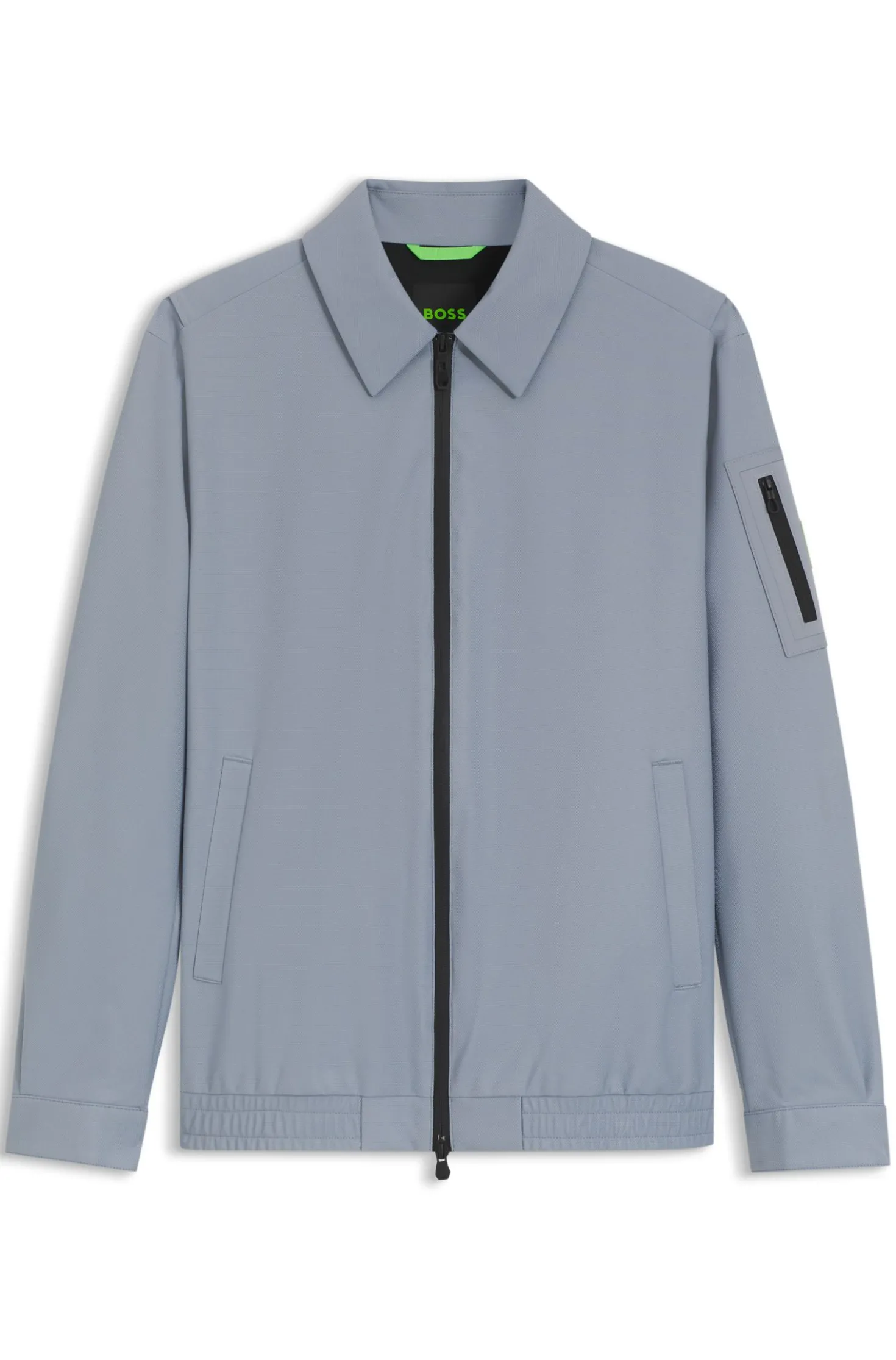 Water-repellent jacket in stretch material