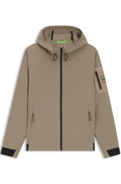 Water-repellent jacket with micro-waffle structure