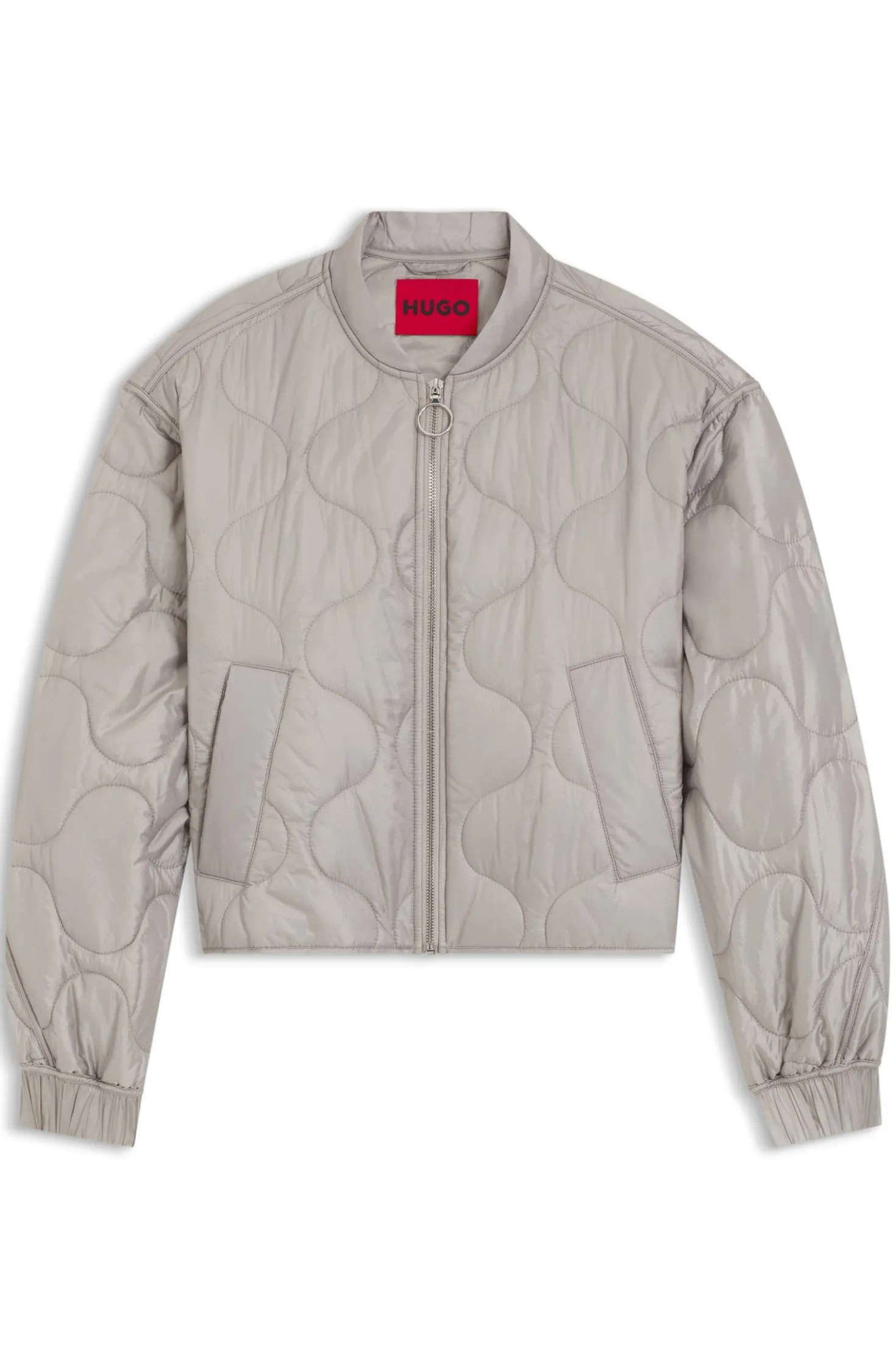 Water-repellent jacket with onion quilting