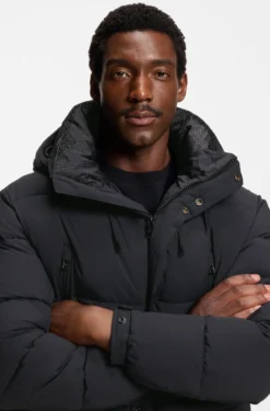 Water-repellent jacket with padding