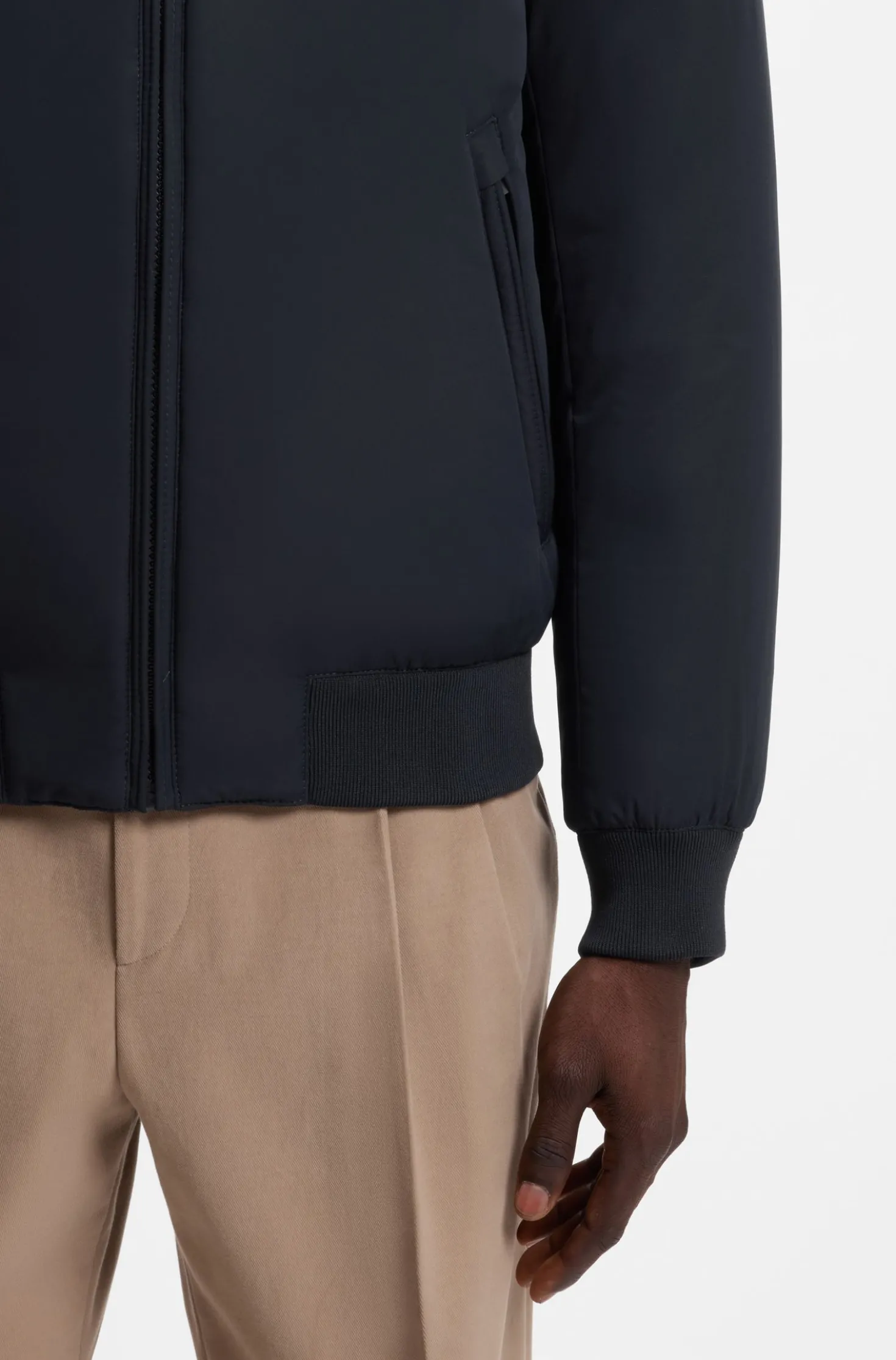 Water-repellent padded jacket with Double B monogram