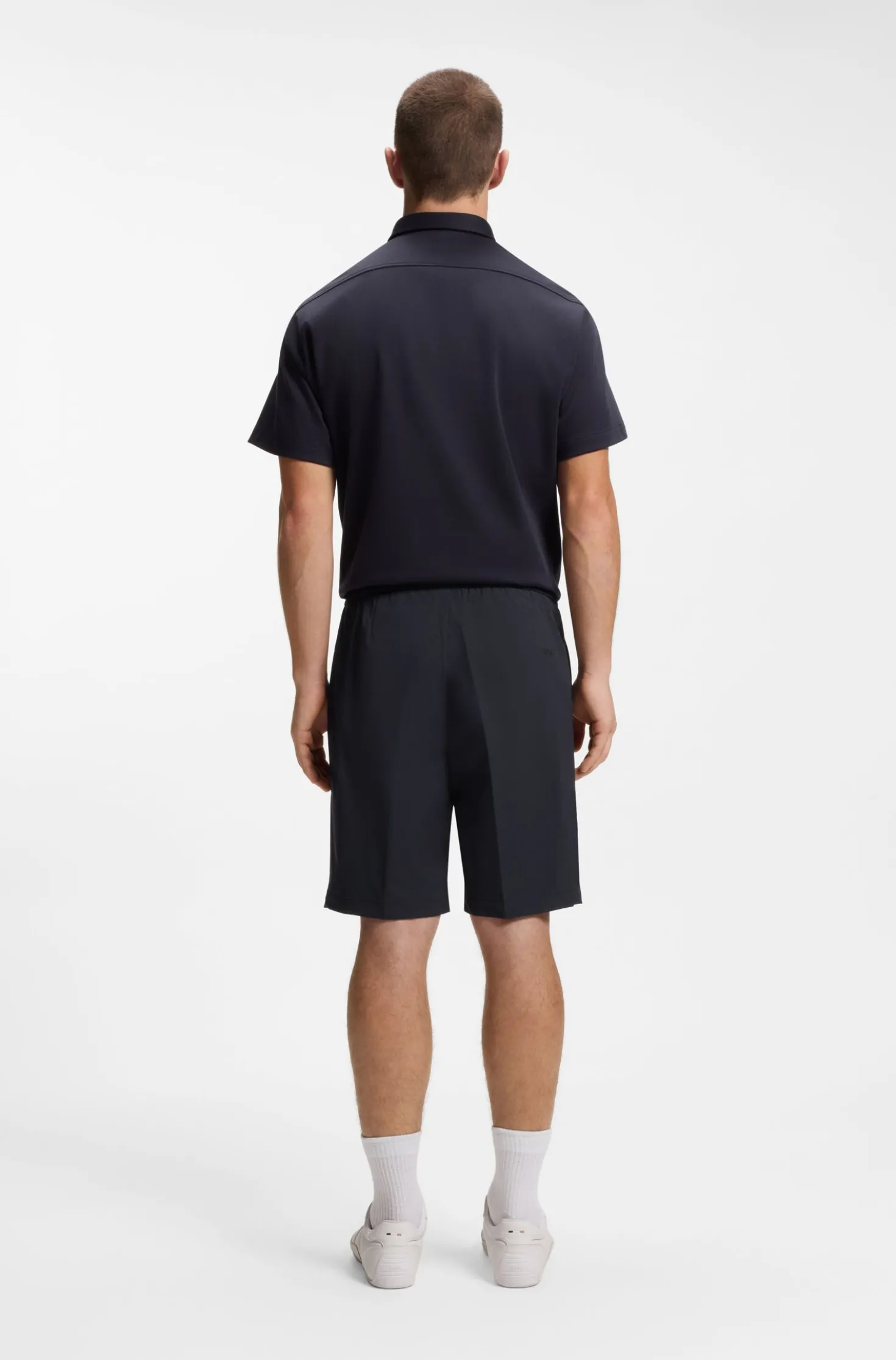 Water-repellent regular-fit shorts in quick-dry twill