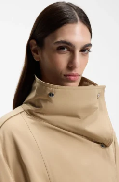 Water-repellent trench coat in an oversized fit