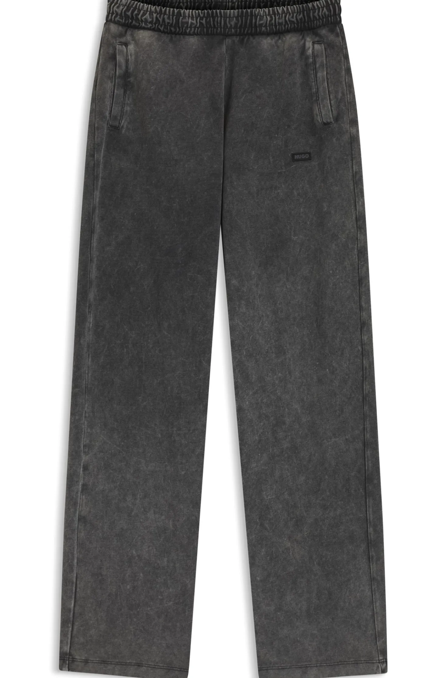 Wide-leg jogpants in soft cotton blend