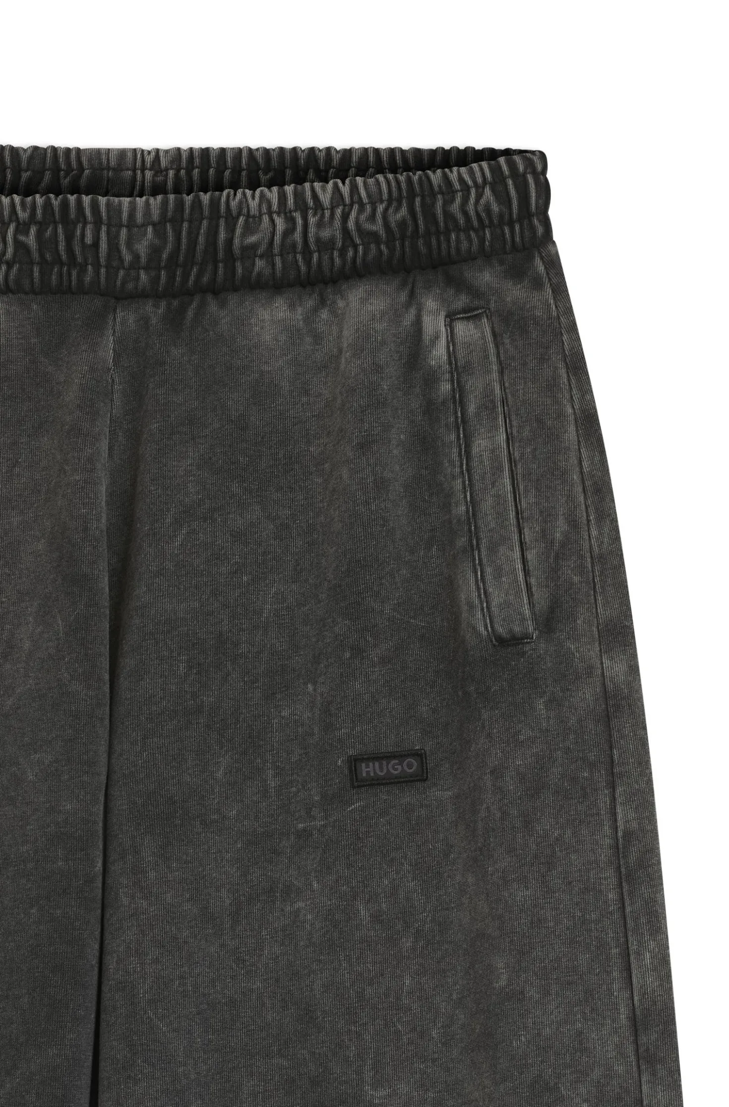 Wide-leg jogpants in soft cotton blend