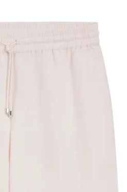 Wide-leg trousers with elasticated waistband