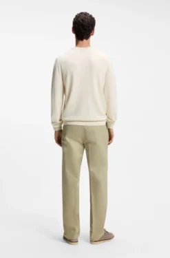 Wool-blend sweater with a textured front