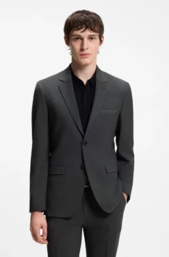Wool-blend two-piece extra-slim-fit suit