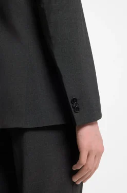 Wool-blend two-piece extra-slim-fit suit