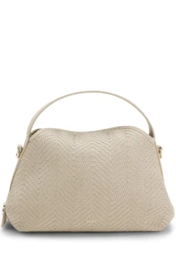 Woven crossbody bag with Double B monogram