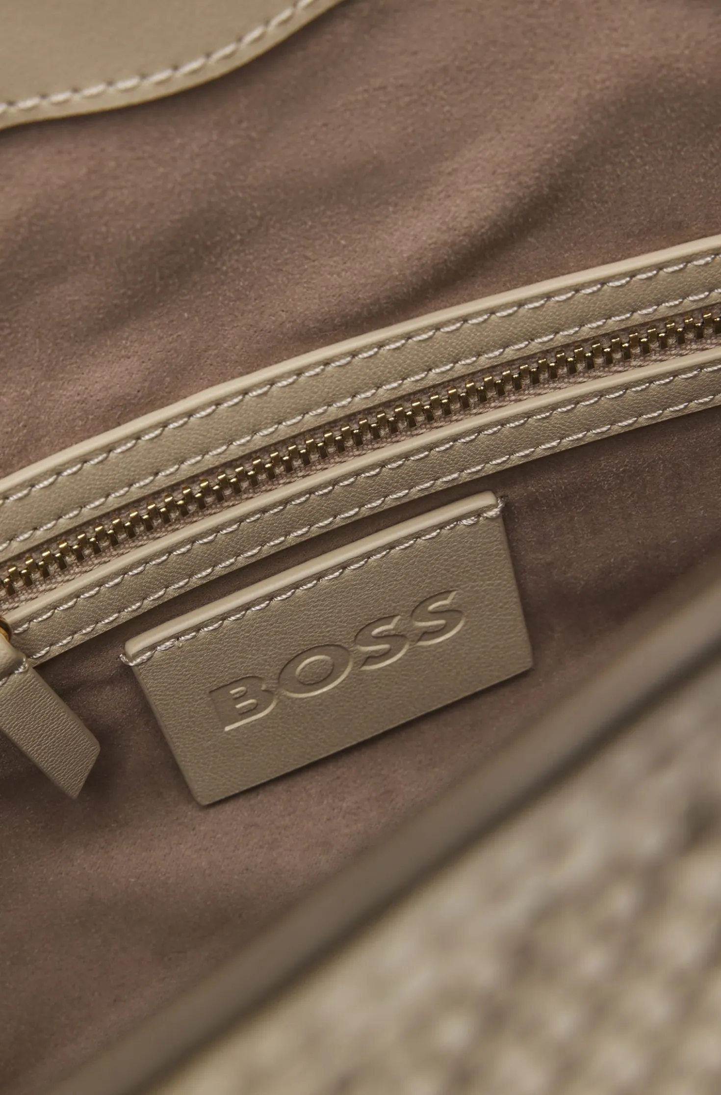 Woven shoulder bag with Double B monogram
