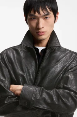 Year of the Horse Leather jacket with lasered artwork